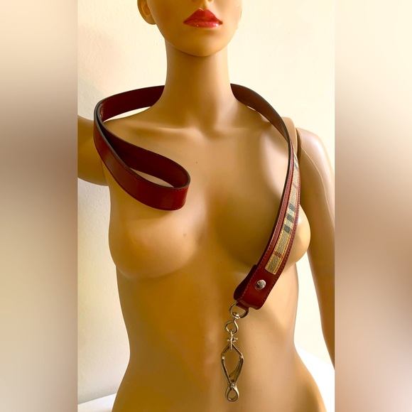 Burberry Nova Check leather dog leash new - Picture 2 of 9